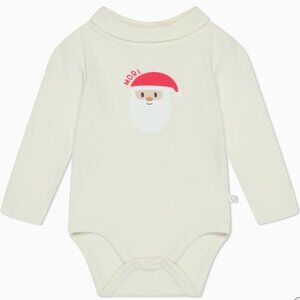 Mori - Santa Turtleneck Bodysuit- 12-18m